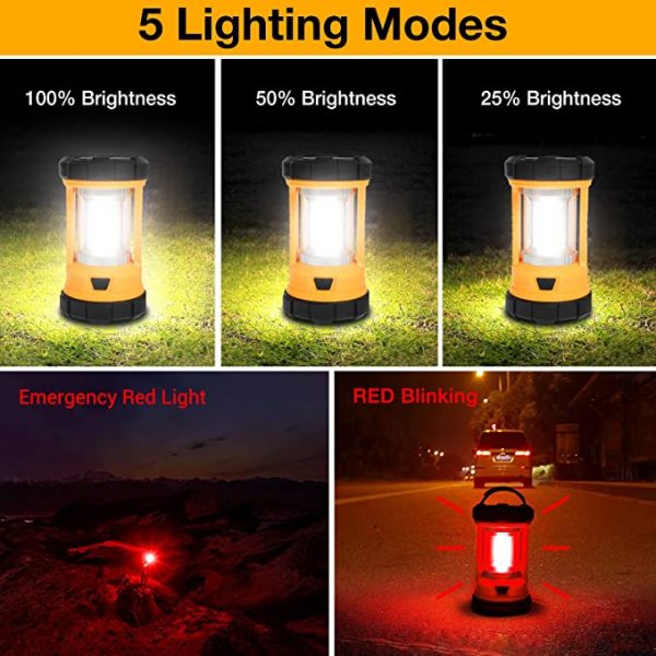 LED Camping Tent Light With RGB Light 2 Pack