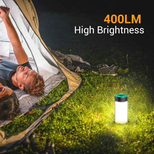 Camping Lantern, 3200LM Bright Camping Light, 4600mAh Power Bank  Rechargeable LED Lantern for Power Outages, 5 Light Modes Lantern Camping  Lamp for