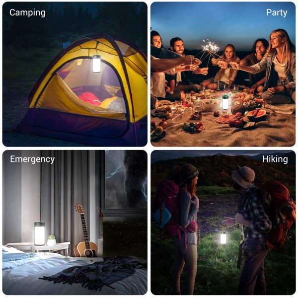 LED Camping Lantern Rechargeable, CT CAPETRONIX Upgraded Camping Light With  5 Light Modes 1500LM 4400mAh Power Bank, Emergency Lantern Flashlight Tent  Light For Camping Power Outage Hurricane